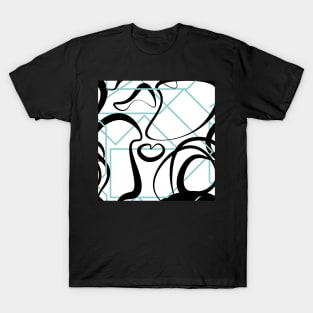 Abstract shapes geometric pattern T-Shirt